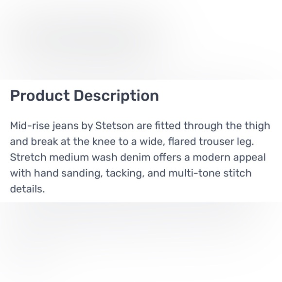 Stetson Women's Aztec Jeans, size 16R. Warn once. - Picture 7 of 9